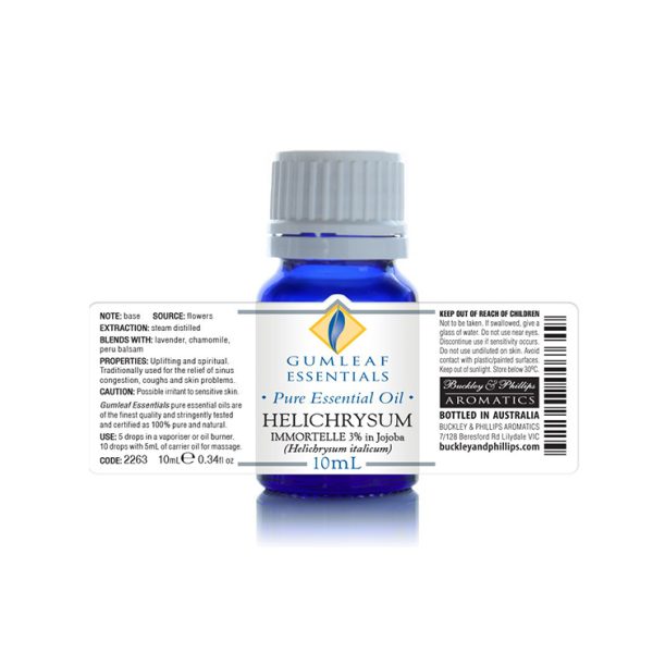 Helichrysum Immortelle Oil 100% Details by Gumleaf