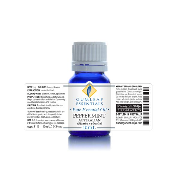 Peppermint Essential Oil 100% Details Pure by Gumleaf